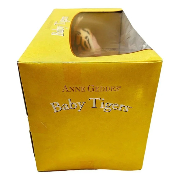 Vintage Doll Anne Geddes Sleeping Baby Tiger 16 inch Boxed Vintage New - Picture 6 of 7